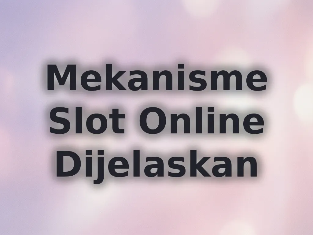 Mekanisme slot online